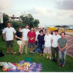 Group members at the beach